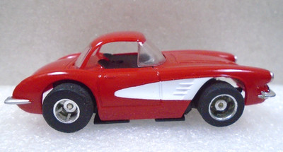 Tyco HO Scale 440 '59 Corvette Slot Car Red