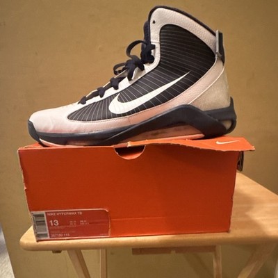 Nike Hypermax TB White Navy Silver Men s High Top Basketball Sneakers 367180-115