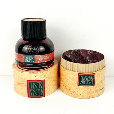 AM The Writing Collection Bordeaux Ink 60 ml Bottle & Box MG051 - NOS!