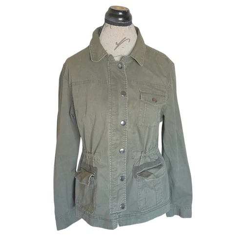 VETEMENTS Giacca donna cuore velluto taglia grande verde utility ispirazione militare outdoor