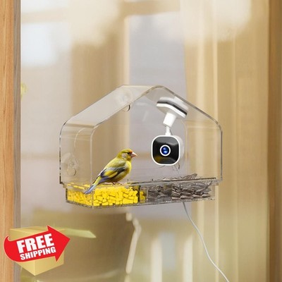 Richbird Window Bird Feeder Camera, 2K HD Live Feed, AI Smart
