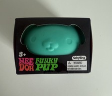 Schylling NeeDoh Funky Pup Teal Squeeze Toy Stress Ball Sensory Fidget New