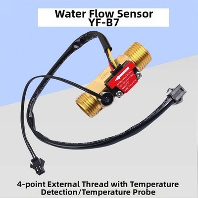 Wasserdurchflusssensor YF-B7 W G1/2 Armatur 1 bis 25 l/min Temperaturerkennung H