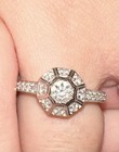 Marilyn Monroe™ Collection 1/2 CT 14k Diamond Octagonal Frame Art Deco 10 Zales — photo 5