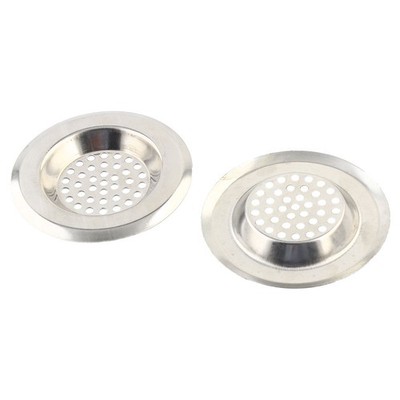 Bathroom Round Metal Sink Basin Garbage Strainer Stopper 3.4cm Internal Dia 2pcs