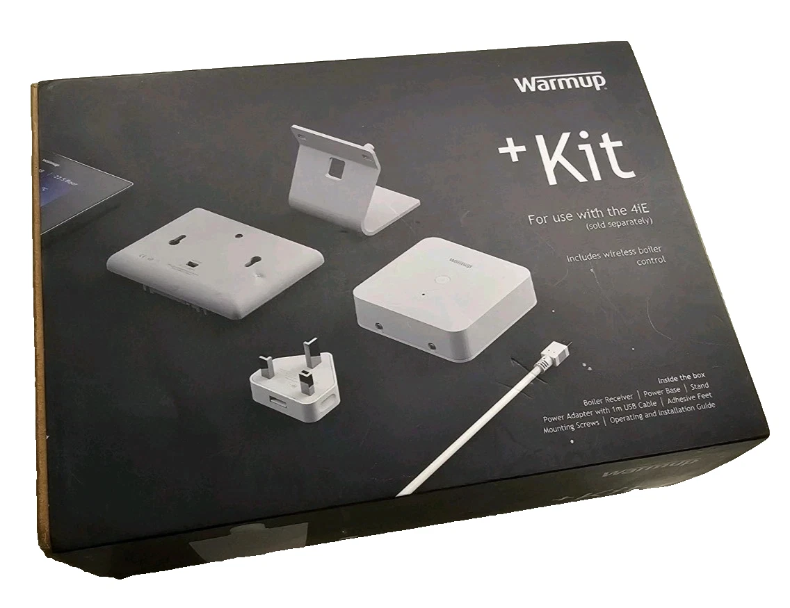 Warmup 4iE Smart WiFi Thermostat Accessory Kit for Boilers New
