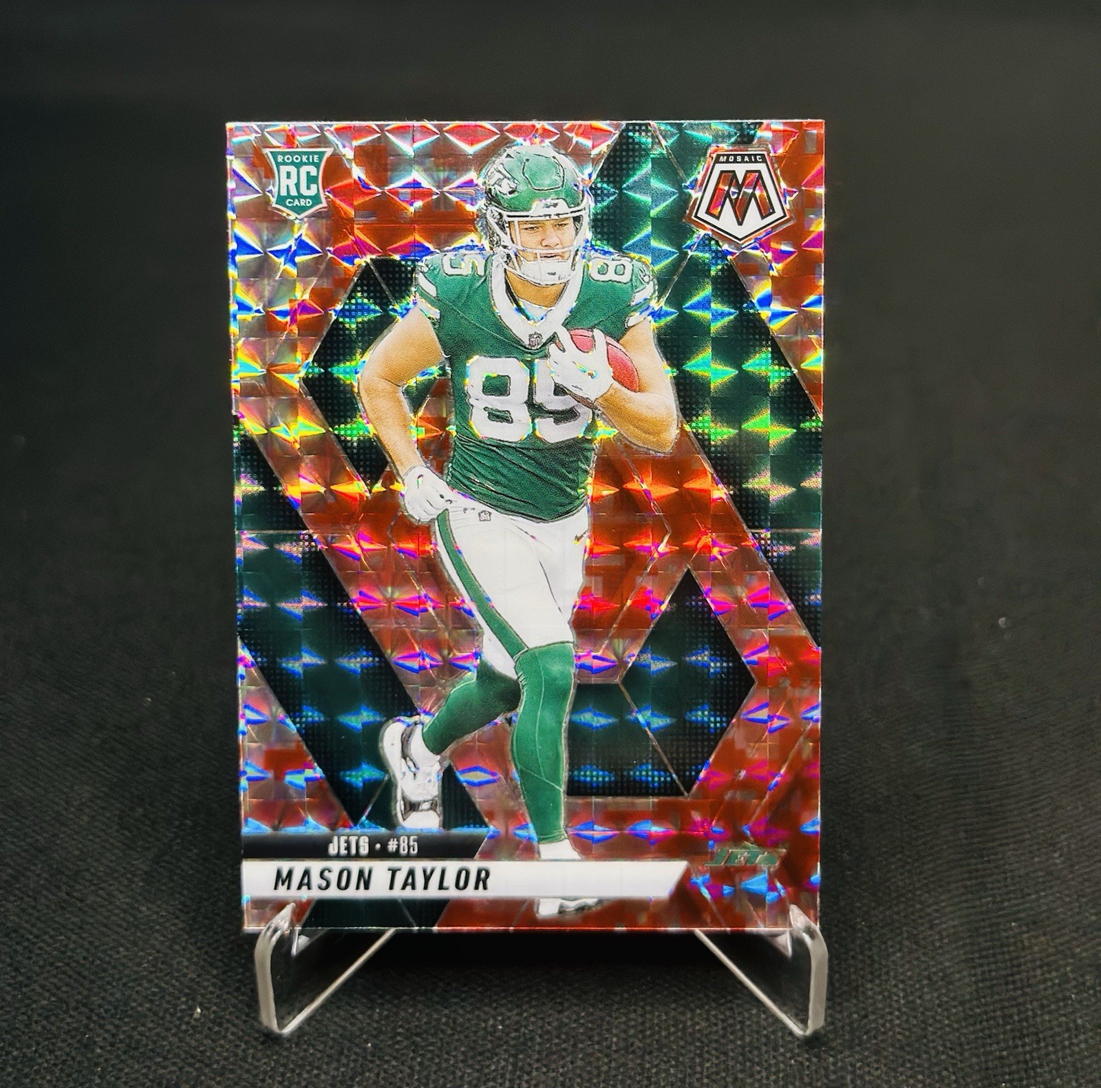 2025 Panini Mosaic - Mason Taylor #324 Red Camo Prizm (RC)