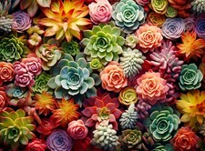 1000 Piece Puzzle for Adults - Succulent Plants - 1000 pieces,
