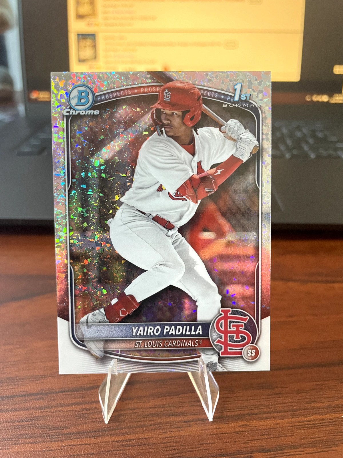 2025 Bowman Chrome Yairo Padilla Speckle Refractor 1st #270/299