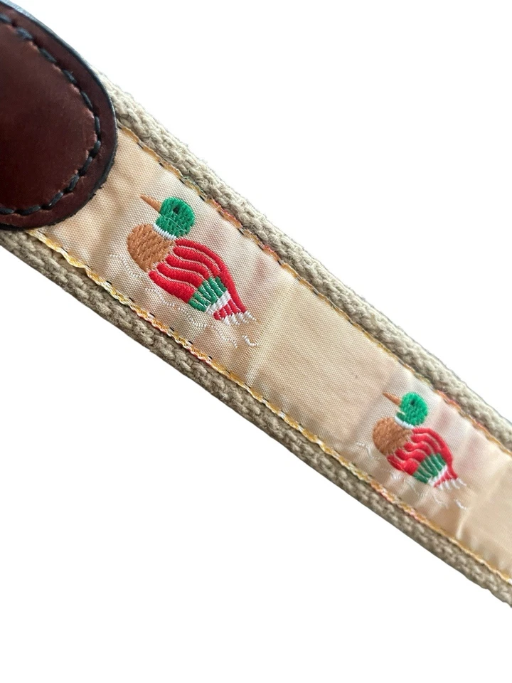 Cinturón Pato Canterbury Dama De Colección Mujer 28" Lona Cuero República Dominicana RD Foto 4 de 4