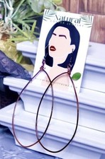 Handmade Copper Wire Wrapped Gemstone Dangle Earrings