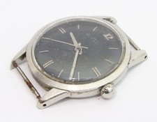 OLMA vintage wristwatch working black dial 