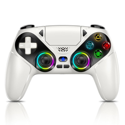 LED Wireless Controller for PS5, Compatible with PS5 Pro/Slim/Pc, Dual Vibration