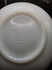 Vintage Pyrex 443 White Milk Glass Floral Gold Mixing Bowl w/ Handles 2.5 Qt — photo 8