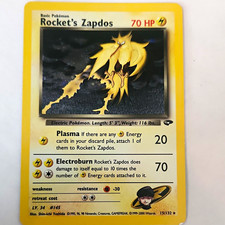 Pokémon TCG Gym Challenge Rocket's Zapdos 15/132 Holo Rare Unlimited EN on eBay