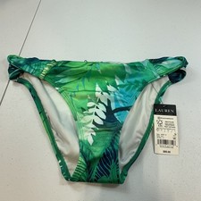 Pantalones de bikini de natación Lauren Ralph Lauren 6 palmeras Cartago lado torcido tropical