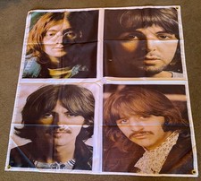 The Beatles THE WHITE ALBUM Photo Cover Wall Banner 47"x 47" EUC 