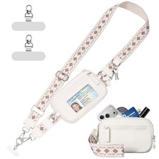 Clip and Go Strap for Phone with Wallet Crossbody Phone Lanyard with Anti-The...