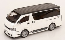Otto 1/18 Toyota Hiace Super Gl Custom Minivan Pearlwhite 2008 Ot1136