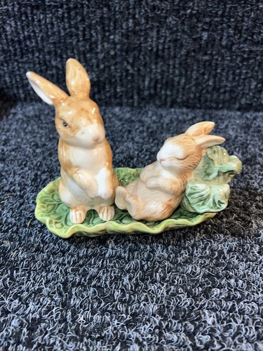 Neu Cracker Fass Ostern Schätze Hase Kaninchen Salz & Pfefferstreuer mit Tablett - Bild 2 von 10