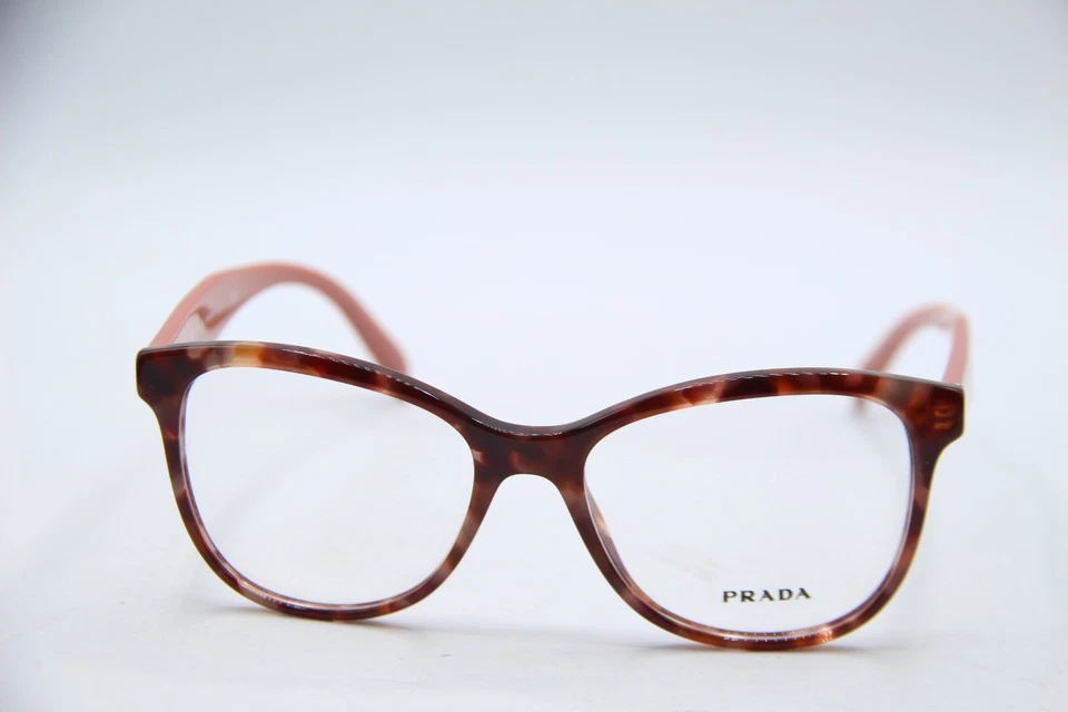 NEW PRADA VPR 12T UE0-1O1 PINK HAVANA AUTHENTIC FRAMES EYEGLASSES 53-17 - Image 2 of 4