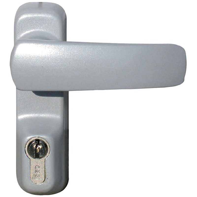 Module béquille et cylindre IDEA Argent ISEO 94011007T pour porte de bureau