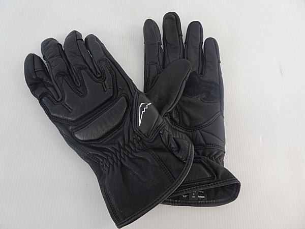 KUSITANI GLOVES ブラック Lサイズ　K-5347 KUSHITANI K-5347 Rider's Leather Gloves Black Size S New
