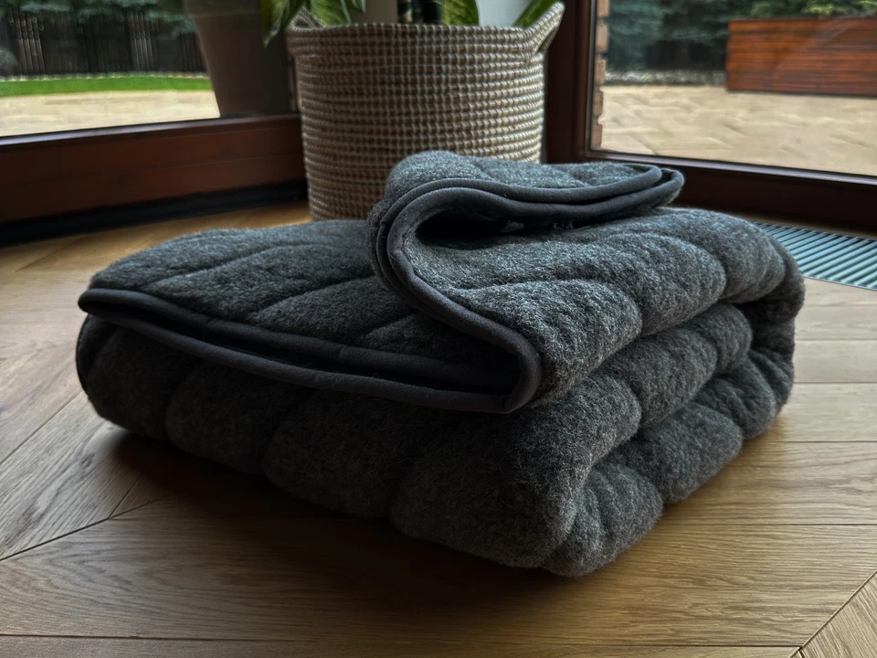 Luxus Wolldecke Alpakawolle Naturhaardecke Wohndecke Kuscheldecke Naturprodukt  - Bild 4 von 4