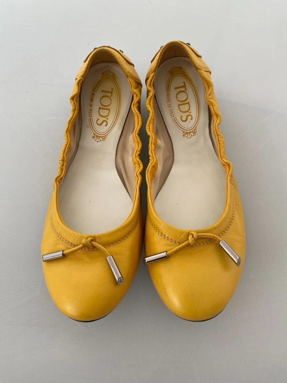 TOD'S Ballerine da guida in pelle Giallo UK 4 5 EU 37 5 TOD’S