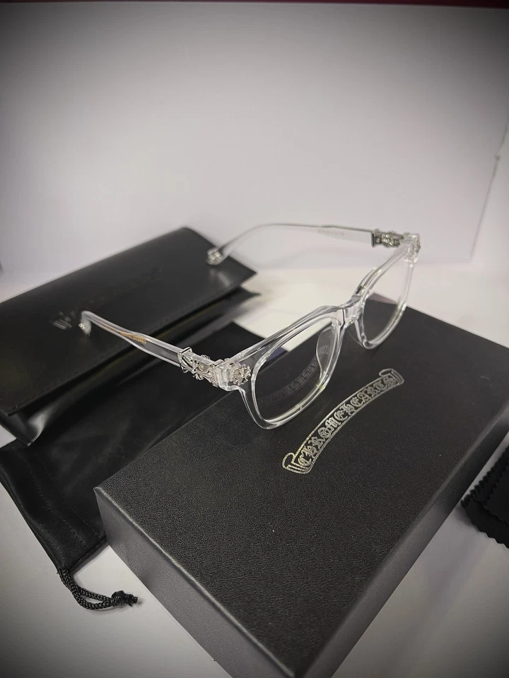 Gafas Corazón Cromo Monturas Cristal y Plata con Lente Transparente Foto 2 de 4