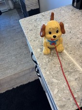 Fisher-Price Pull Along Puppy Dog Toy Vintage Style Excellent Condition