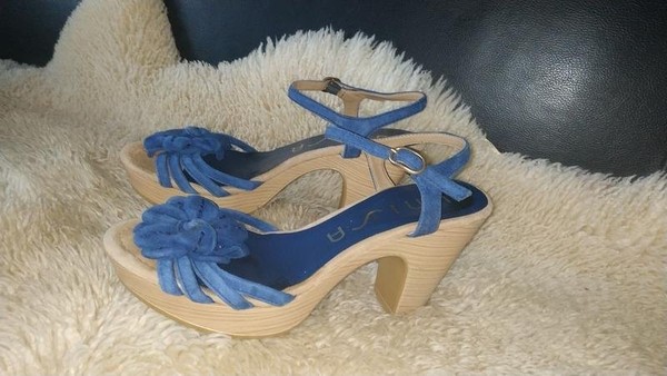 Women Unisa Heels Navy Suede 37 #O16R