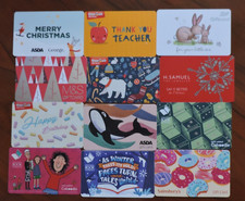 BARGAIN BUNDLE OF 12 ASSORTED UK GIFT CARDS. COLLECTORS ITEM. NO VALUE. LOT 40