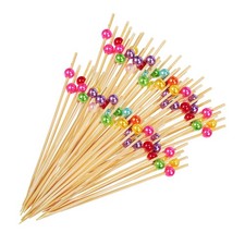  300pcs Cocktail Picks - Fancy Toothpicks For Appetizers Long Decorative Bamboo