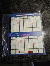 Chore Weeks 1-4, Weekly Magnetic Reward/Chore Chart Dry Erase , New