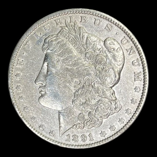 1891 Morgan Silver Dollar, XF