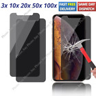 Privacy Screen Protector Tempered Glass Lot For iPhone 16 15 14 13 12 11 X Xr Xs