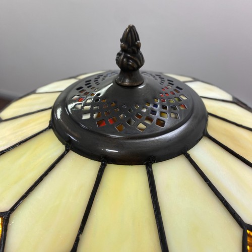 Large Multicolor Tiffany Style Floor Lamp Stained Glass For Home Living Bedroom - Picture 8 of 9
