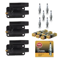 3X Ignition Coil & 6X NGK Platinum Spark Plug for 91-99 Mitsubishi 3000GT 3.0L