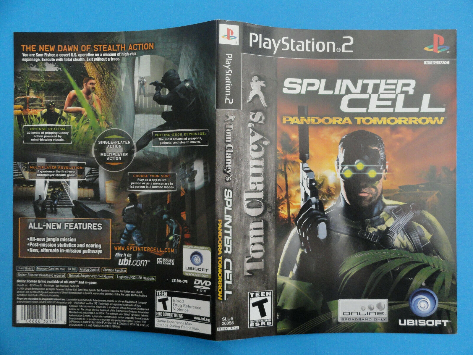 Tom Clancy's Splinter Cell Pandora Tomorrow - Sony Playstation 2 PS2 -  Editorial use only Stock Photo - Alamy