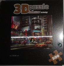 Puzzle 3D Times Square 500 Teile m. Visual Echo Technologie 50x40cm NEU in Folie