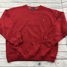 GANT Pullover V Neck Sweater Men's Large Red