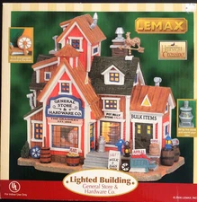 GENERAL STORE & HARDWARE New LEMAX Christmas Holiday Village Town RARE 65363