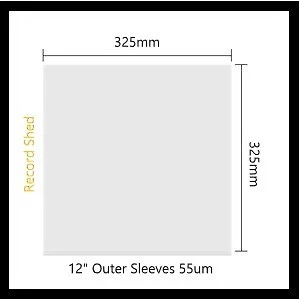 20 x RECORD SLEEVEs PLASTIC COVER OUTER for Vinyl LP's 12" Album Aus