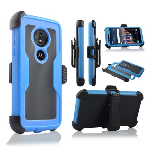 Für 5,7" Motorola Moto G6 Play Hybrid Gürtelclip Holster Ständer Stoßfänger Hülle - Bild 18 von 27