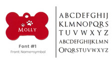 Custom Engraved Personalized Pet Tags, Dog ID Tag, Bone Aluminum Charm