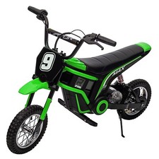 Electric Dirt Bike 24V Ride on Toys for Big Kids 350W Motorcycle w/Music  LED