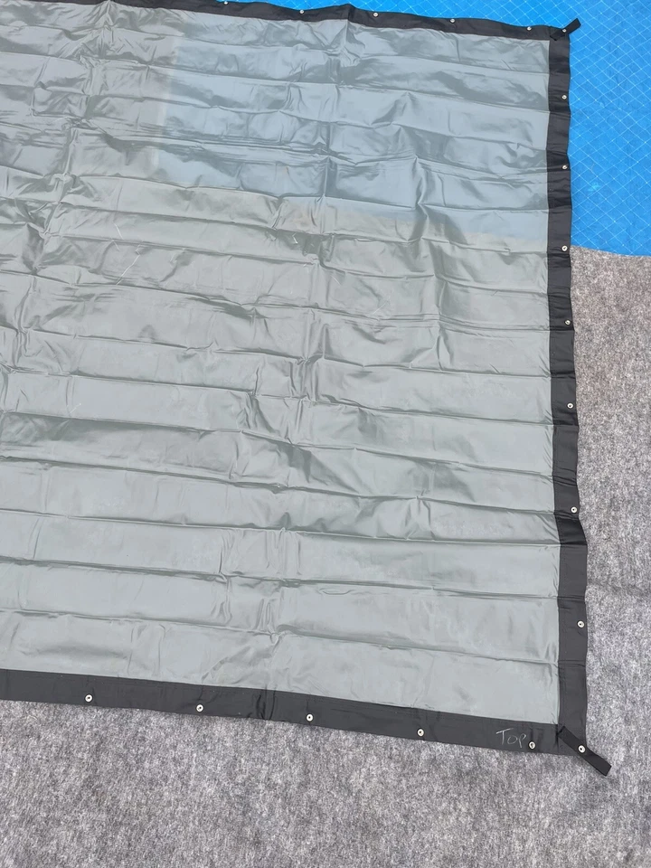 Pantalla de proyección Da Lite 7,5x10 plegado rápido gris gris pantalla solo 2002 Deluxe Foto 4 de 4