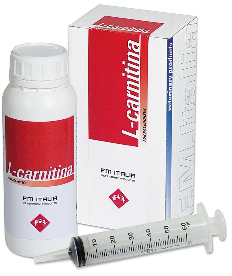 L-CARNITINE flüssiges Ergänzungsfuttermittel für Sportpferde 500 ml Fm Italia