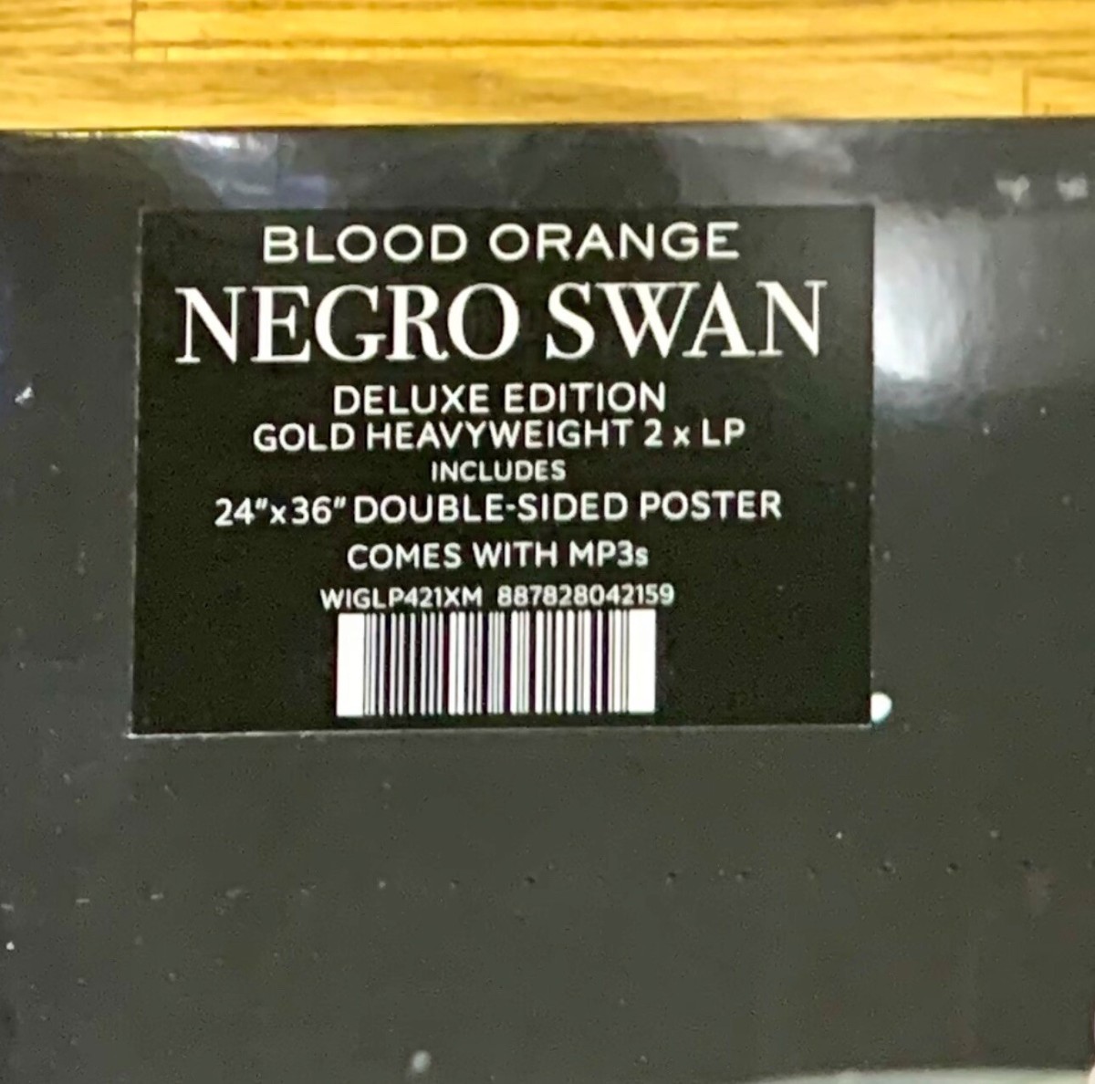 未開封　Blood Orange 2枚組レコード　Negro Swan BLOOD ORANGE NEGRO SWAN Deluxe LTD GOLD 2VINYL Set Poster
